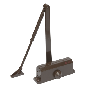 SA-6033AW-bn * Amortizor hidraulic cu brat, pentru usi de 40-65kg, maro