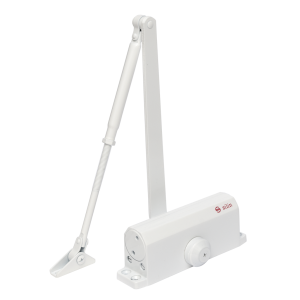 SA-6033AW-wh * Amortizor hidraulic cu brat, pentru usi de 40-65kg, alb