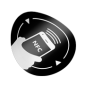 NFC-3513-rd/bk * Tag NFC autoadeziv, rotund, antimetal