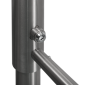 YK-PB-M-ZL * Poarta batanta bidirectionala din INOX, mecanica cu cheie