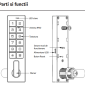 TKD-830-bk * Incuietoare standalone pentru usi de vestiare si dulapuri cu cititor RFID MF 13,56 MHz si cod numeric PIN