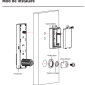 TKD-830-bk * Incuietoare standalone pentru usi de vestiare si dulapuri cu cititor RFID MF 13,56 MHz si cod numeric PIN