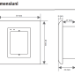 QR-R100S * Scaner coduri QR, cod de bare cu cititor RFID MF 13,56MHz, comunicatie Wiegand si RS485