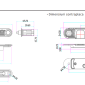 DLK-405-3 * Contact mecanic cu trei contacte pentru alimentarea incuietorilor electrice montate pe foaia de usa