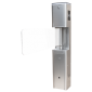 TS-SBT2000S-SS * Poarta batanta bidirectionala, automata, cu brat din sticla acrilica, corp din inox