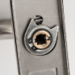 YH-D90L-72 * Set manere cu clanta tubulara si buton fix drept cu shield interax 72