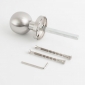 YH-S90R * Maner cu buton fix drept, cu rozeta rotunda